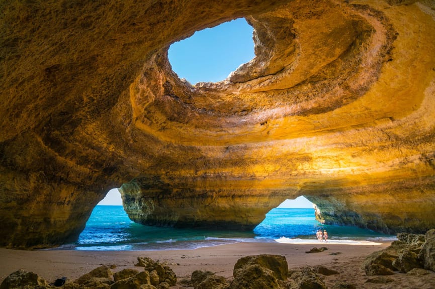 Benagil Sea Cave on the Algarve coast in Portugal