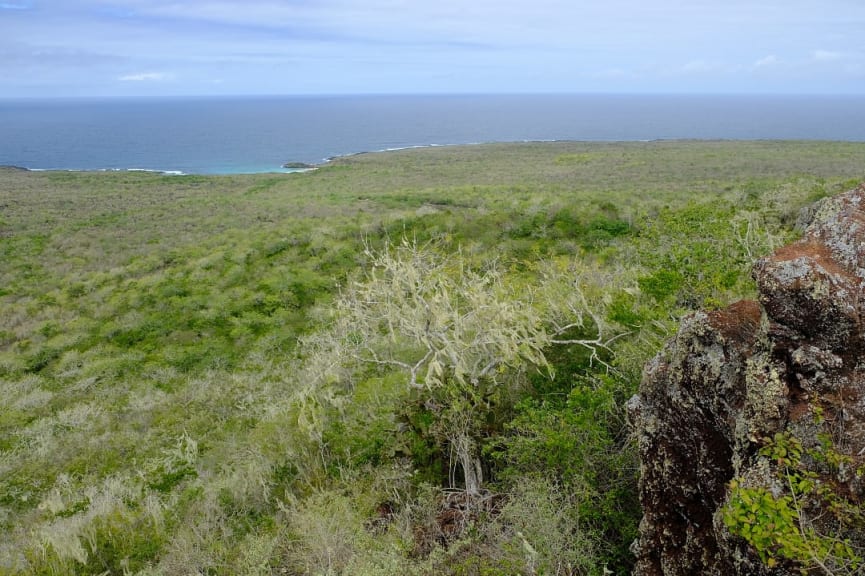 View of Puerto Chino Beach, San Cristobal in the Galapagos