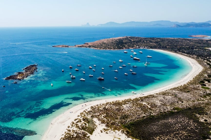 Ses Illetes in Formentera, Spain