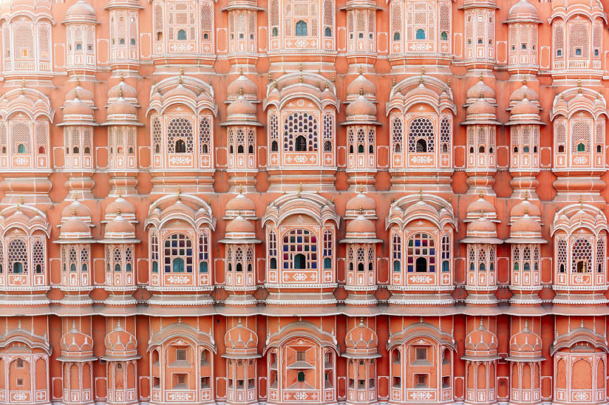 Pink Palace in Jaipur, India