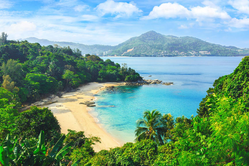 Laem Singh beach on Phuket, Thailand