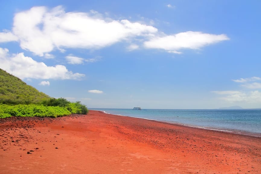 Red Sand Beach, Rabida Island in the Galapagos