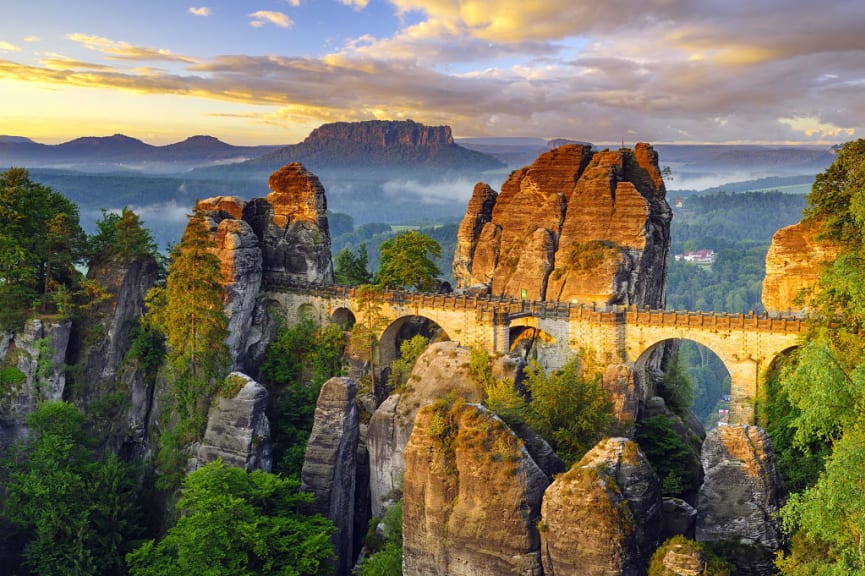 Bastei Bridge, Saxon Switzerland National Park, Germany