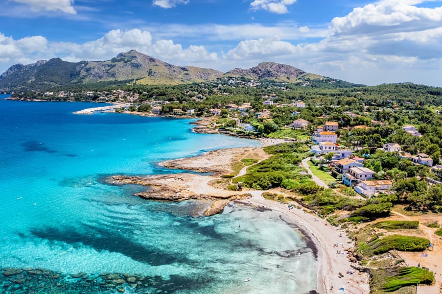 Alcúdia town in Mallorca, Spain