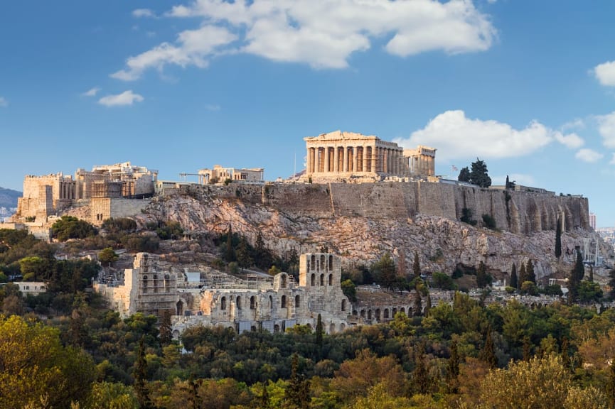 The Acropolis in Athens, Greece