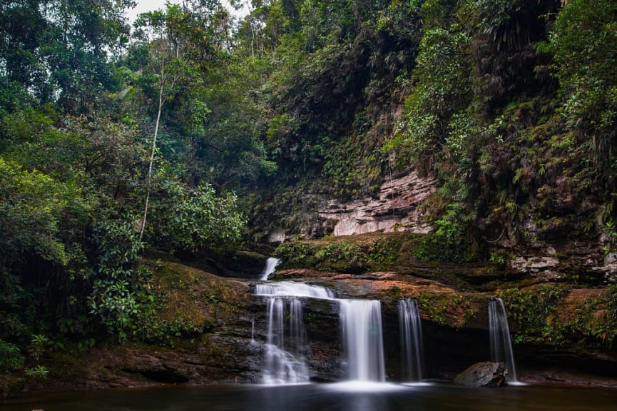 Waterfall in Fin del Mundo, Colombia