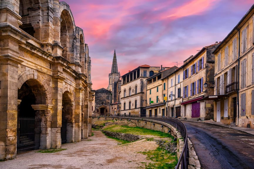 City of Arles in Provence, France