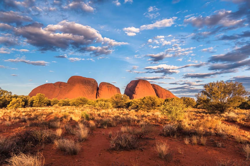 Kata Tjuta rock formation in Uluru-Kata Tjuta National Park in the Northeren Territory of Australia