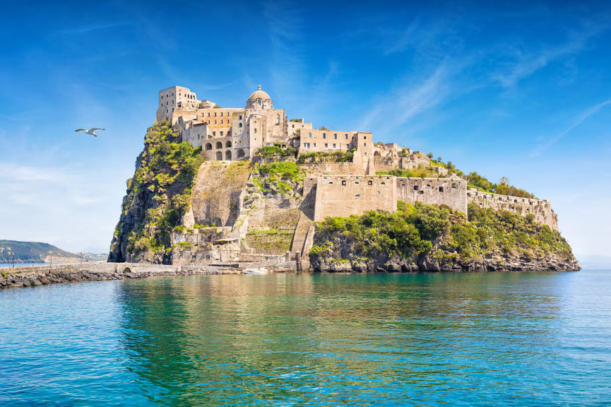 Aragonese Castle in Ischia, Italy