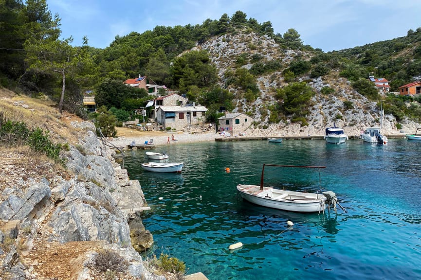 Stracinska Bay on Solta Island, Croatia