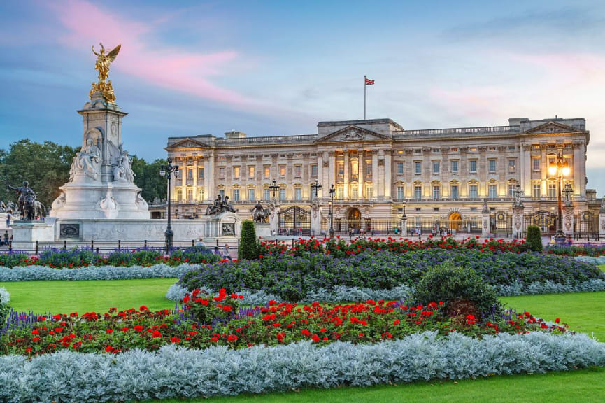 Buckingham Palace in London, England, United Kingdom.