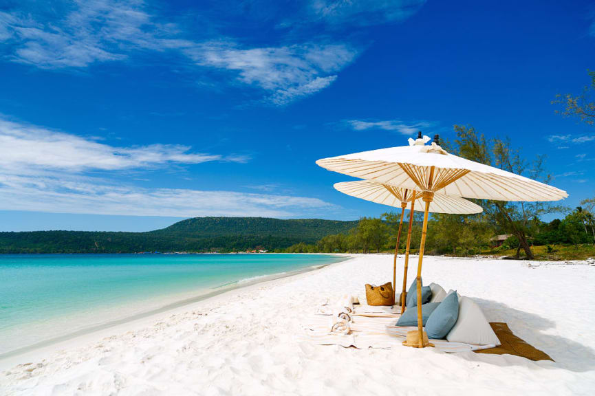 Beach in Koh Rong Island, Cambodia