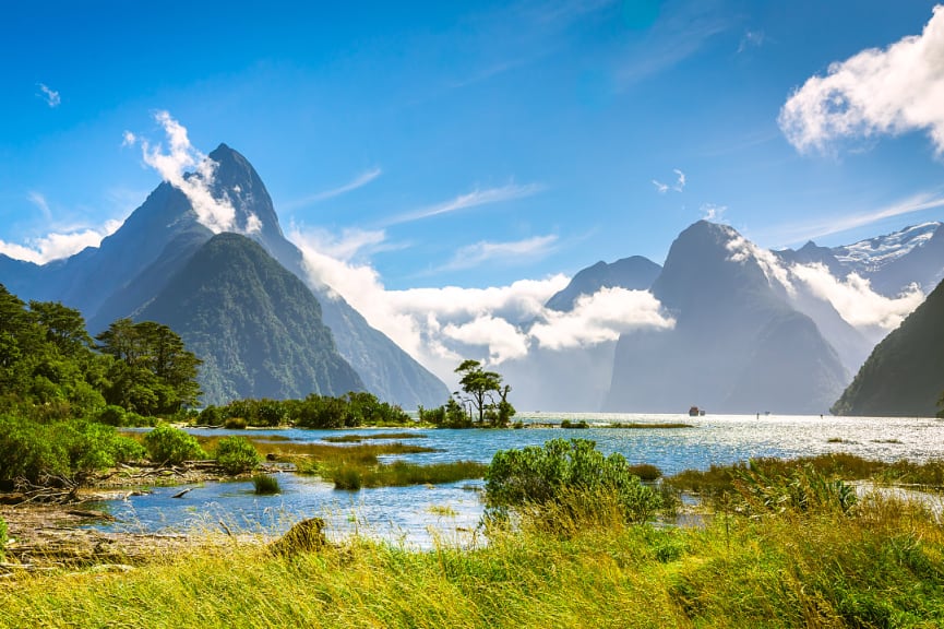 Milford Sound in Fiordland National Park, New Zealand