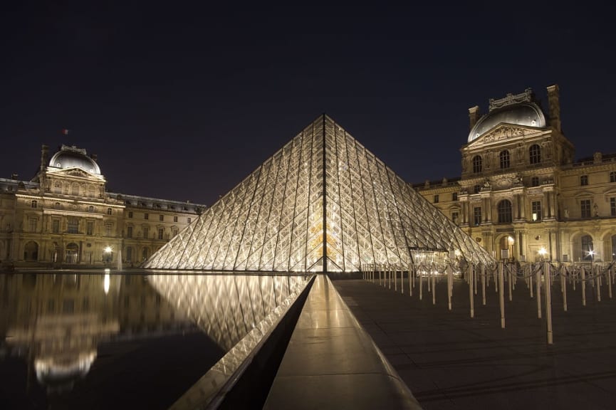 The Louvre in Paris, France