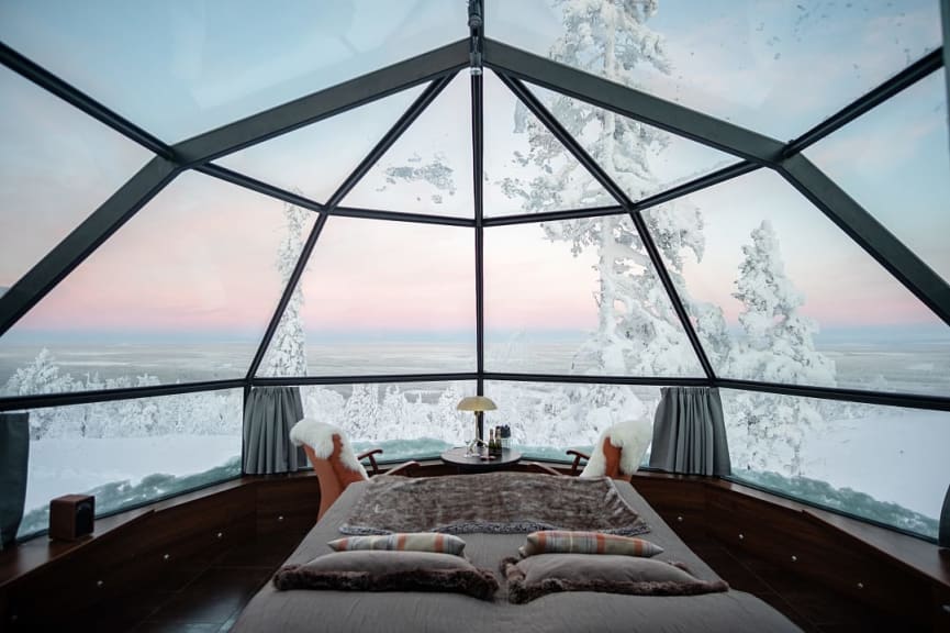 Glass Igloo accommodations in Lapland, Finland accommodations in Lapland, Finland