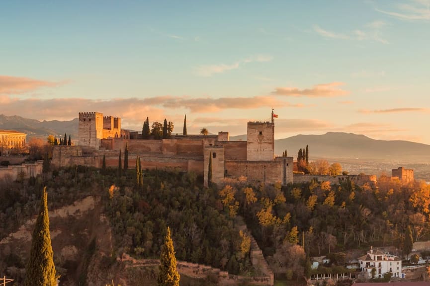 The Alhambra in Granada, Spain.