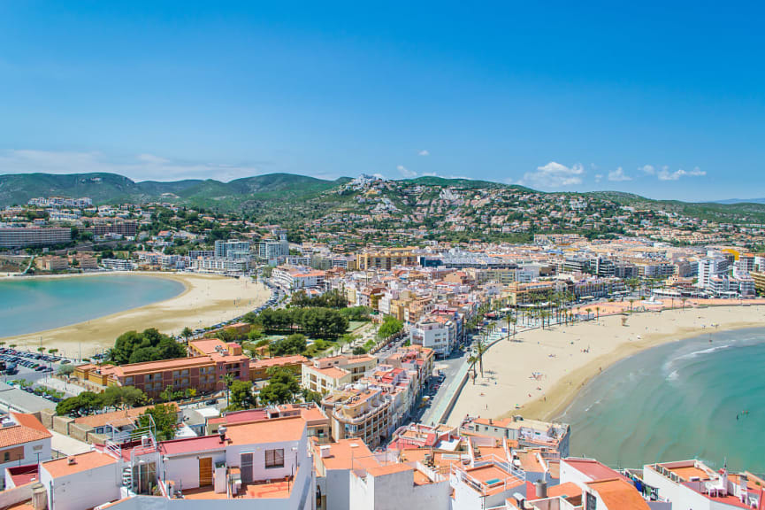 Peniscola coast in Valencia, Spain