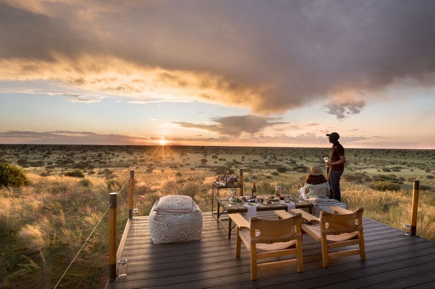 Malori sleep-out in the Kalahari