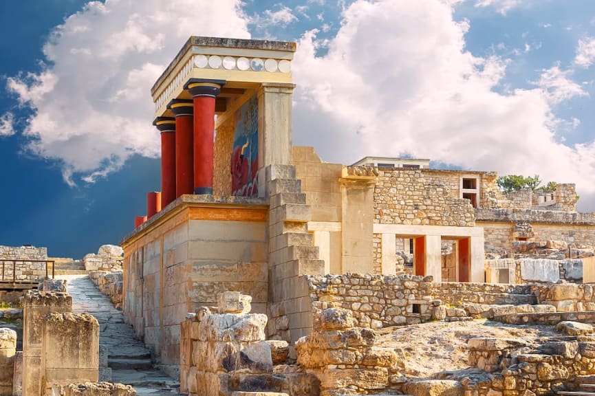 Knossos palace in Heraklion, Crete