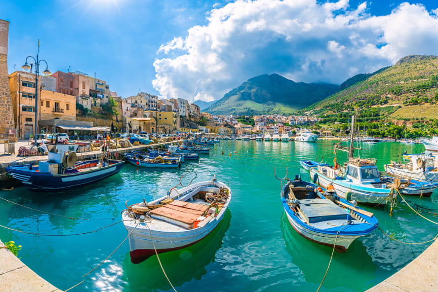 Castellammare del Golfo in Sicily, Italy