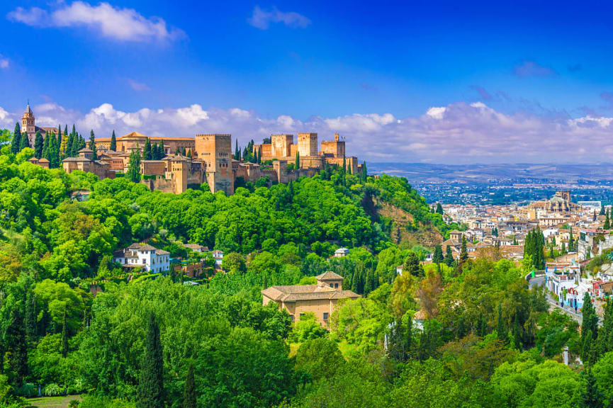 Alhambra in Granada, Spain