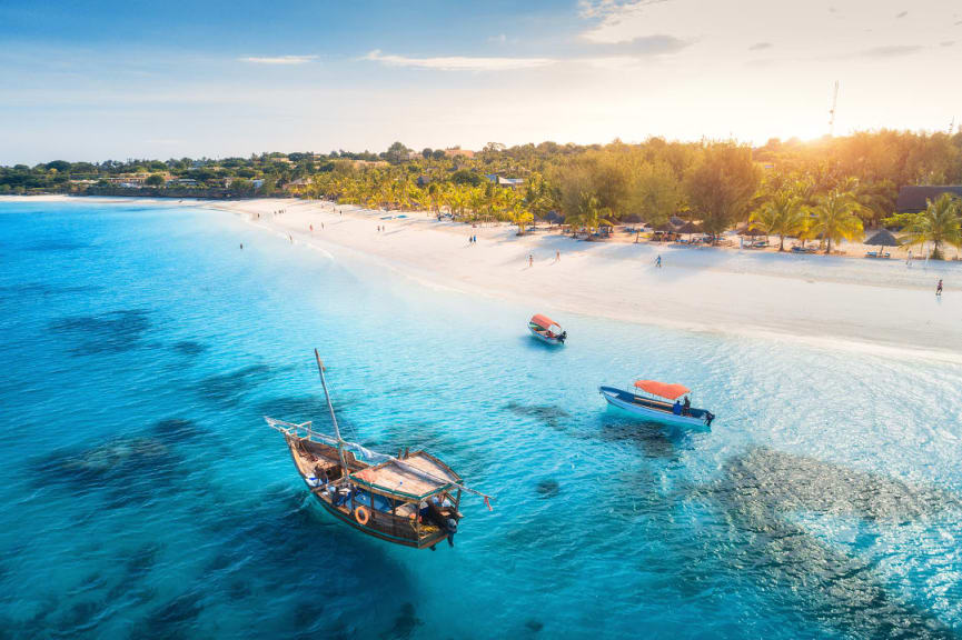 Seascape of Zanzibar, Tanzania, Africa