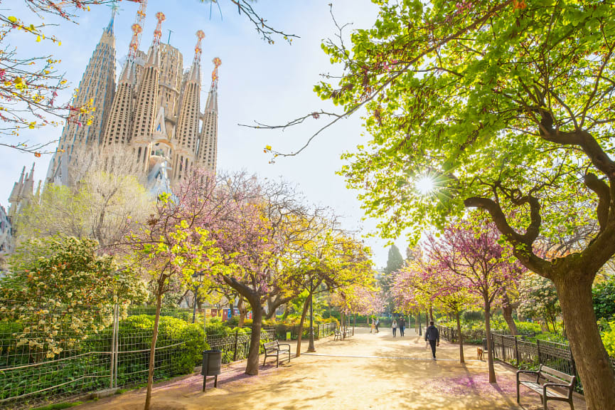 Gaudí’s La Sagrada Familia in Barcelona, Spain