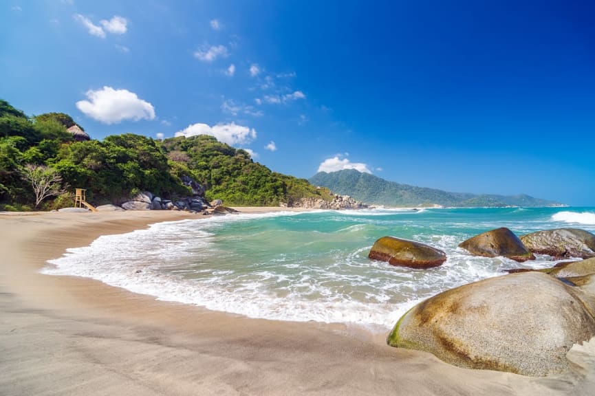 Beach in Tayrona National Park, Colombia