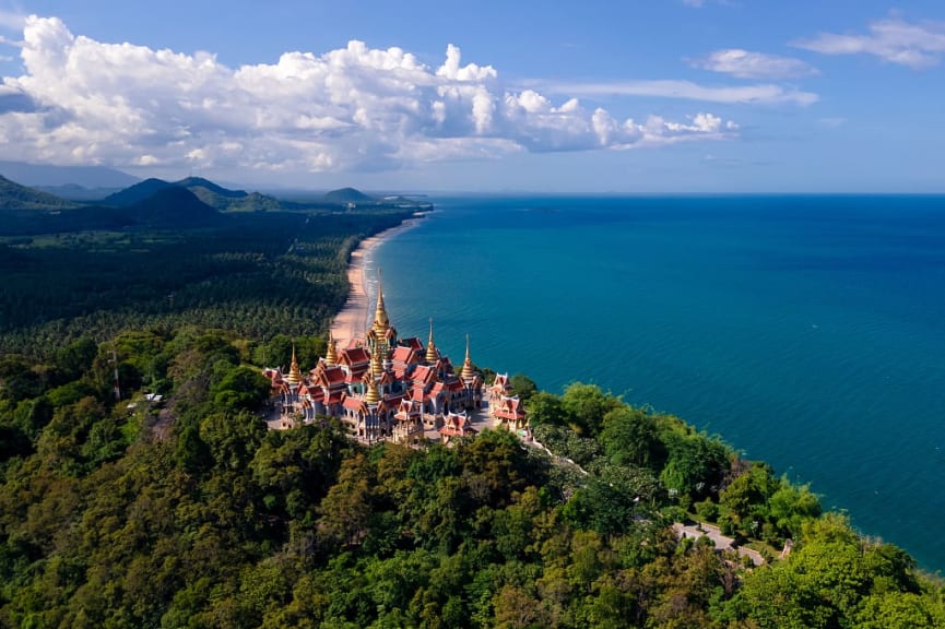 Wat Tang Sai Temple in Prachuap Khiri Khan, Thailand