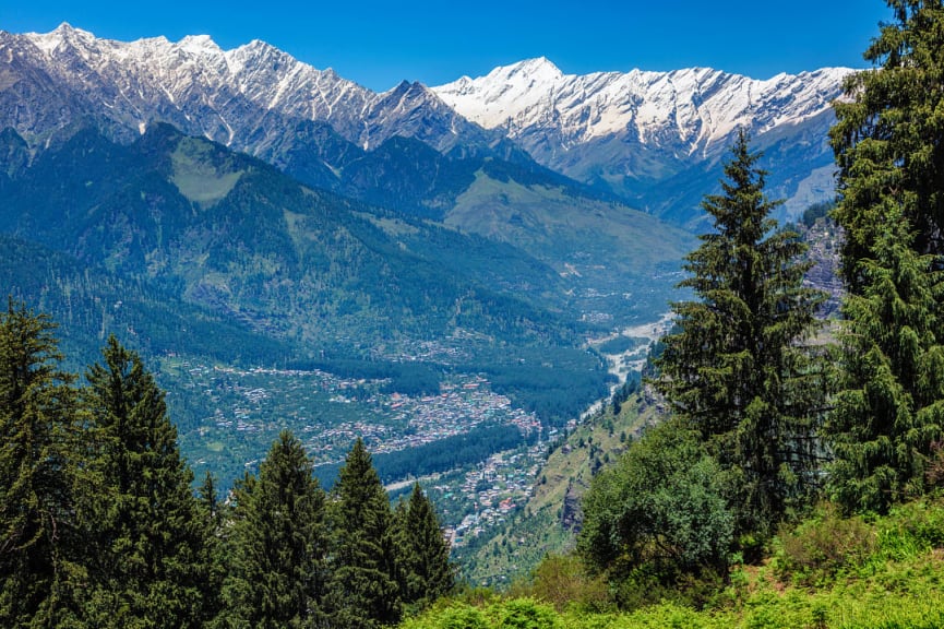 Kullu Valley in  Himachal Pradesh, India