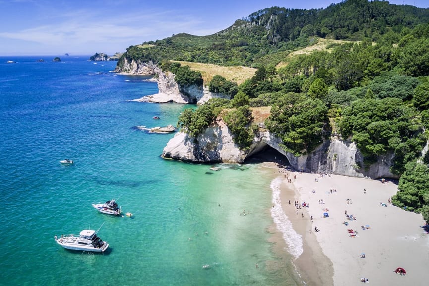 Beach on the Coromandel Peninsula in New Zealand