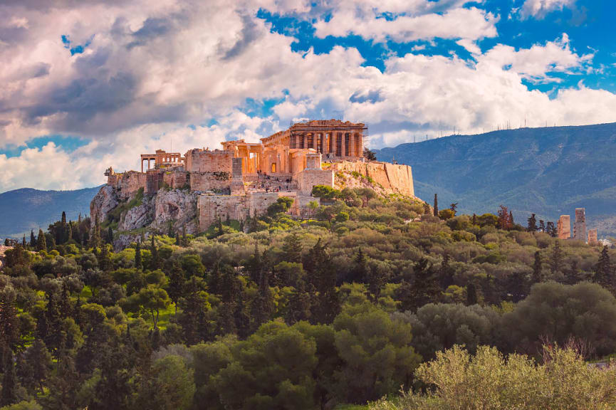 The Acropolis in Athens, Greece