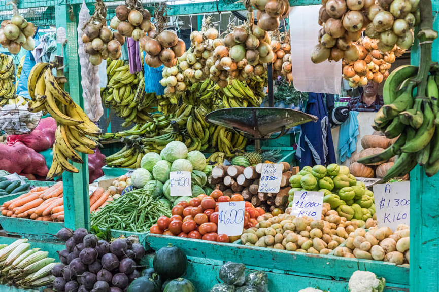 Farmer's market in San Jose, Costa Rica