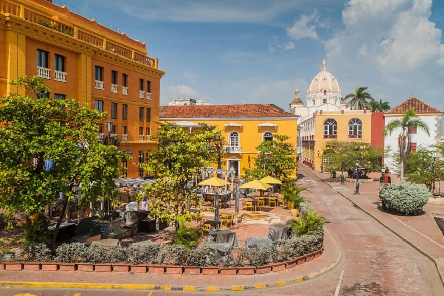 Plaza Santa Teresa in Cartagena, Colombia