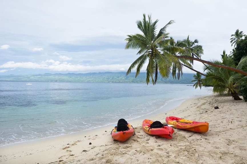 Beach shore in Fiji