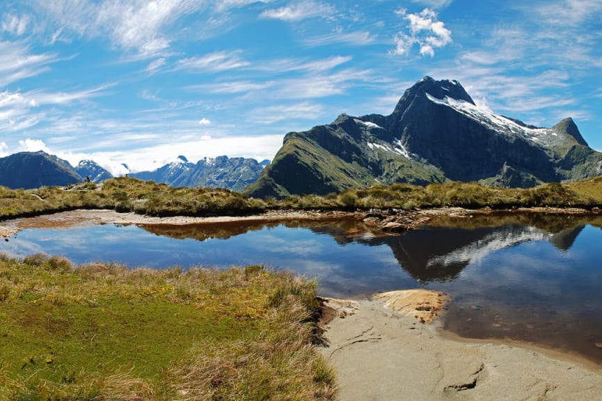 Mackinnon pass at Milford Track in New Zealand