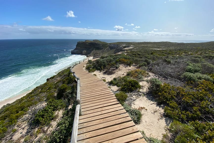 Walkway at Cape of Good Hope in South Africa