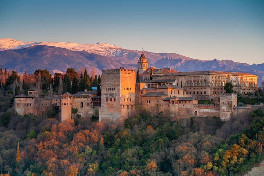 The Alhambra Palace in Granada, Spain