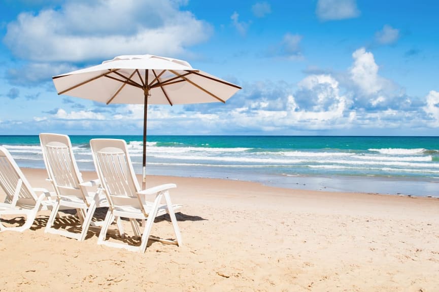 Recife beach in Pernambuco, Brazil.