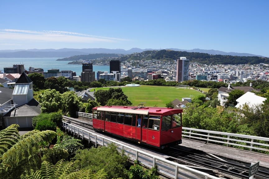 The Tram in Wellington, New Zealand