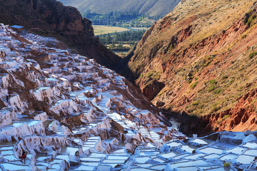 Maras salt mines in Cusco, Peru