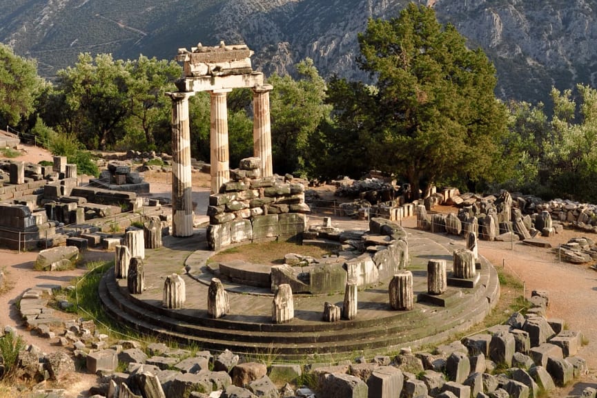 Sancutary of Athena in Delphi, Greece