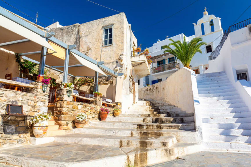 Street of the old town, Naxos, Greece