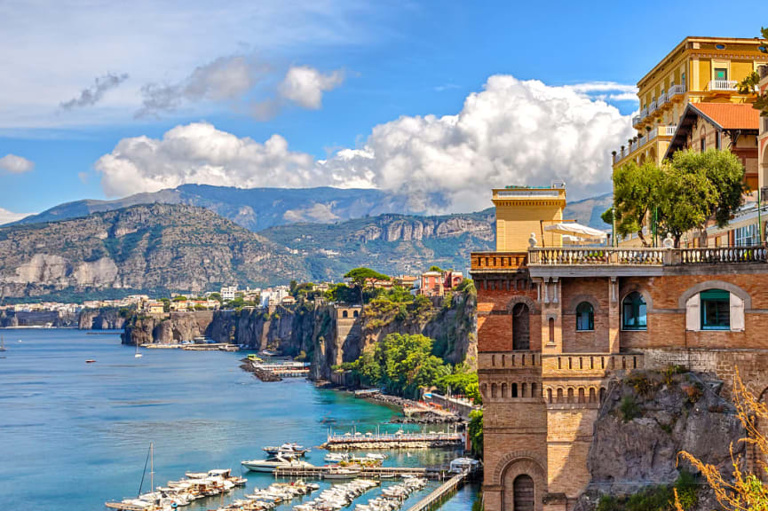 The coast of Sorrento, Italy