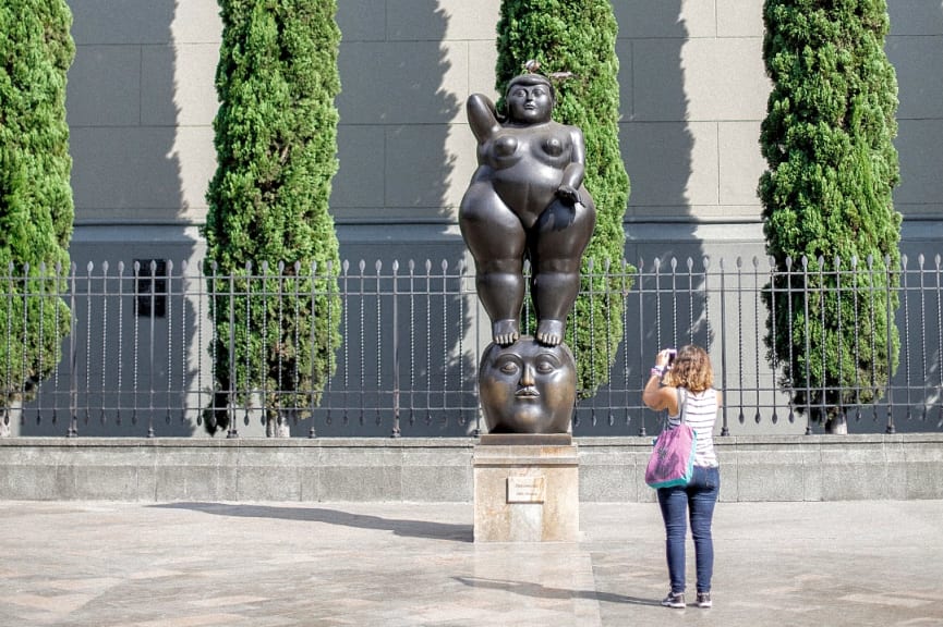 Sculpture in Plaza Botero, Medellin, Colombia