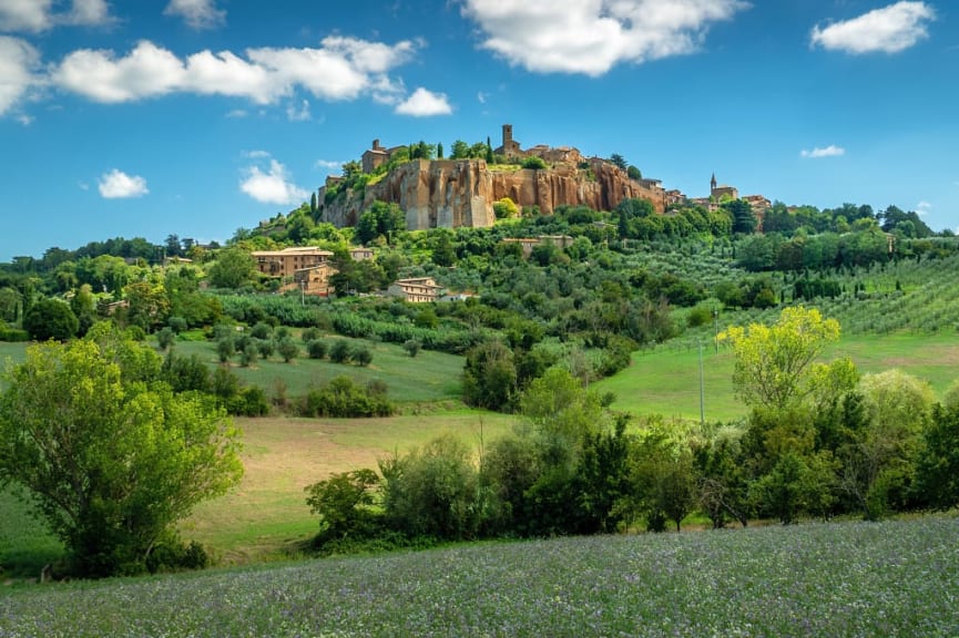 Orvieto in the Umbria region of Italy