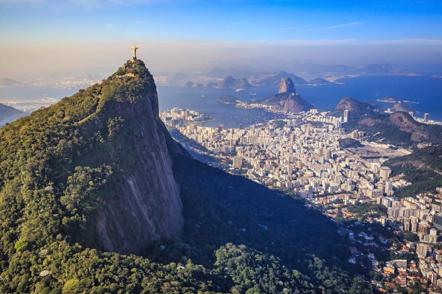 View of Christ the Redeemer in Rio de Janeiro, Brazil