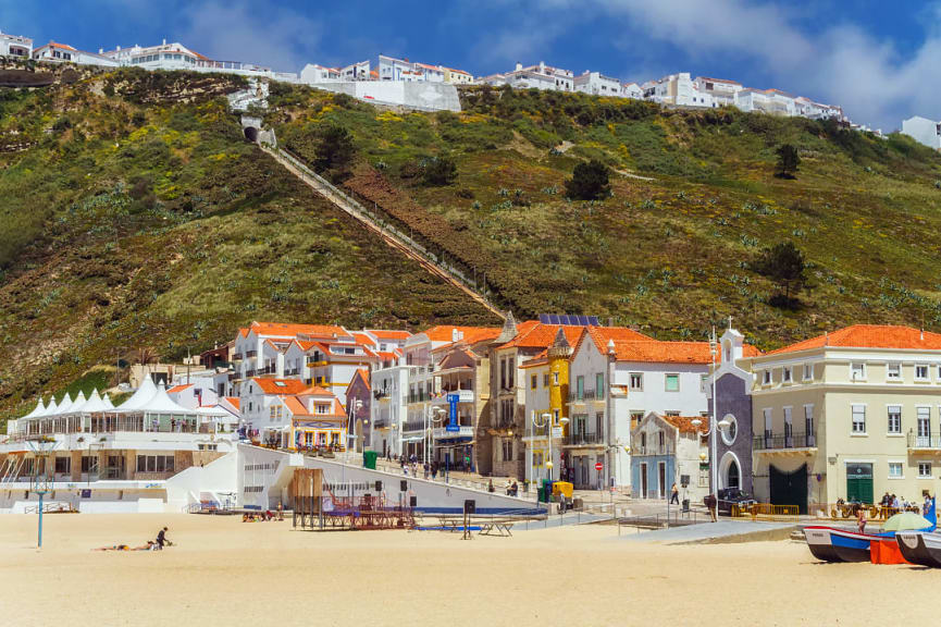 Praia da Nazaré in Oeste, Portugal