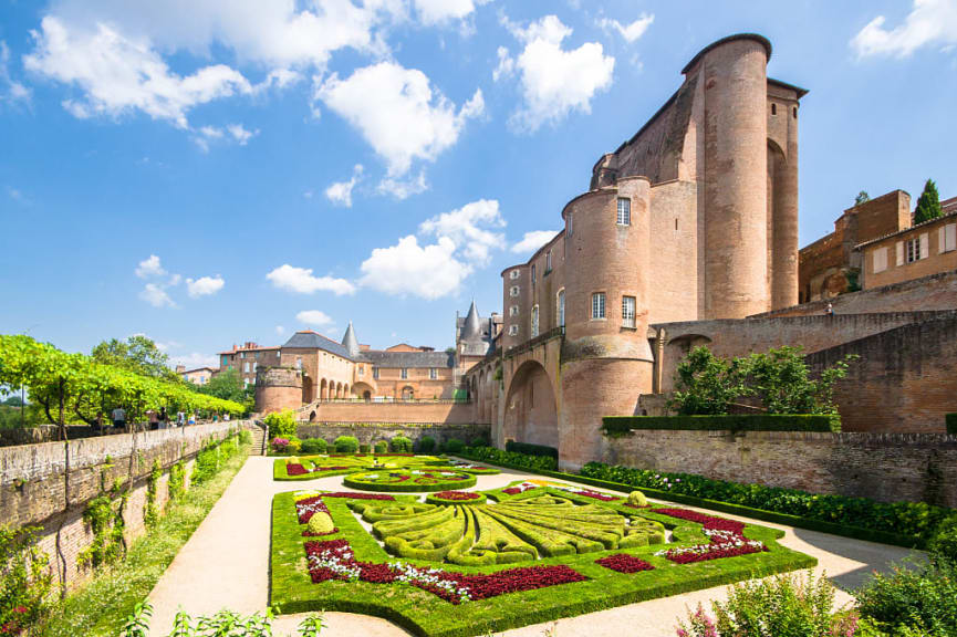 Palais de la Berbie and gardens in Albi, France