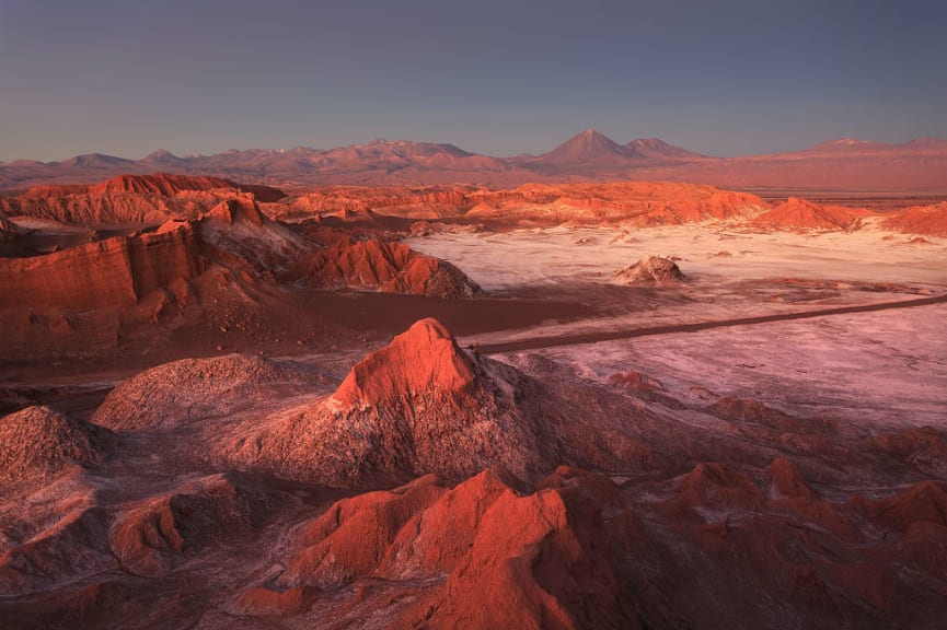 Moon Valley in the Atacama Desert, Chile